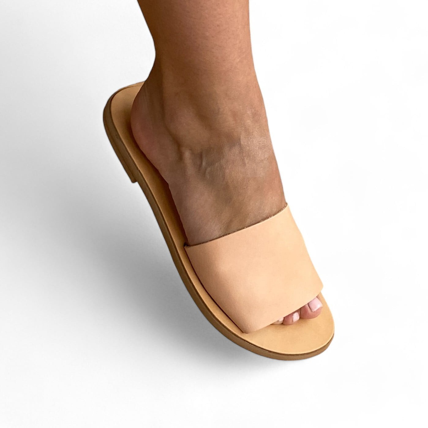 Sandalias clásicas de cuero hechas a mano griegas para mujer Liquidación de s... Item image 5