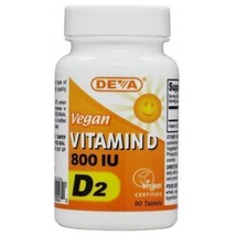 Deva Vegan Vitamins Vitamin D 800Iu Vegan 90 Tab - £7.52 GBP