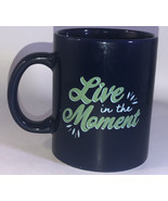 “Live in the Moment” 4 1/2”H x 3 1/2”W Oversized Blue Coffee Mug Cup-NEW... - €16,83 EUR