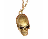 Funky Punk Realistic SKULL PENDANT NECKLACE Biker Pirate Gothic Novelty ... - $4.89