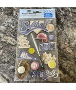 Paper House 3D Softball Sports Themed Sticker Sheet For Scrapbook - €2,54 EUR