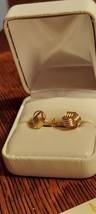  SWEET Love Knot Earrings 14k Yellow Gold Pierced Studs J4149EM 1.2Gr Vi... - $3,158.97 MXN