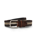 Cintura intrecciata da uomo motivo di tonalità castagna moderna in pelle... - £41.89 GBP
