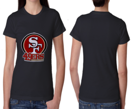 San Francisco 49ers  Black Cotton t-shirt Tees For Women - $14.53+