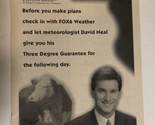 1999 Fox 6 WBRC News Print Ad Tv Guide Birmingham Meteorologist David Ne... - $5.93
