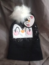 Girls Osfm Penguin Hat - $13.00