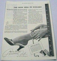 1936 Print Ad Real Silk Personal Fit Hosiery Stockings Indianapolis,IN - £8.45 GBP