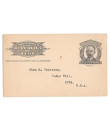 Cuba 1926 Jose Marti 1c Postal Card Havana to Iowa USA Light CDS Cancel - £5.58 GBP