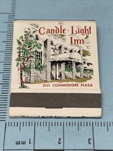 Vintage Matchbook Cover Candle Light Inn  &amp; The Other Room Cocoanut Grove Fl gmg - £9.77 GBP