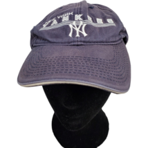 New York Yankees Baseball Hat Mens Navy Logo MLB Baseball Sports Hook & Loop - £8.93 GBP