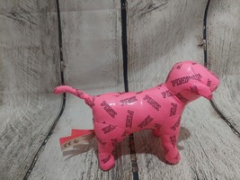 Victoria&#39;s Secret Pink Plush Logo Dog Shiny with Pink Logo - GUC - $10.43