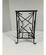 Mid Century Metal Tabletop Sculpture Parallelogram with Art Deco Starbur... - $28.66