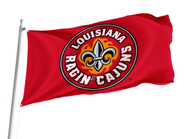 Louisiana Ragin&#39; Cajuns  NCAAF Flag,Size -3x5Ft / 90x150cm, Garden flags - $29.80