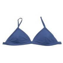 J Crew Ribbed Bikini Top Blue Triangle Plus Size 3X BH483 New - $17.07