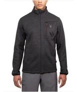 Spyder Mens Jacket Black Full-Zip Pockets Relaxed Fit Stand Collar Heavy... - $1,104.81 MXN
