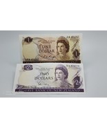 New Zealand Banknotes   P-163, P-164  1 &amp; 2 dollars ND 1967-1981~Circulated - €13,01 EUR