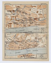 1926 Original Vintage City Map Of Blois / Loire / France - £16.86 GBP