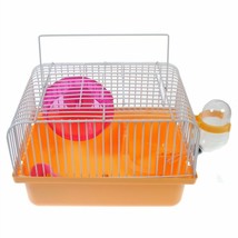 Portable Traveler Dwarf Hamster Cage Gerbil Habitats w/ Wheel Easy Clean... - £14.93 GBP