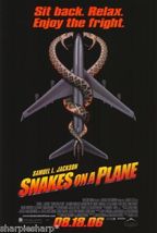 2006 SNAKES ON A PLANE 2 Sided Movie Poster 11x17 Motion Picture Promo 2... - $13.99