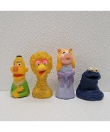 Vintage 1970&#39;s Sesame Street Finger Puppets Lot of 4 Big Bird, Bert, Mis... - $24.08 CAD