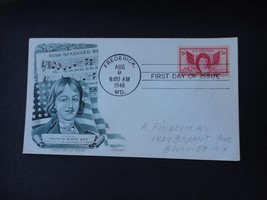 1948 FDC Francis Scott Key Star Spangled Banner First Day Issue Envelope... - $2.50