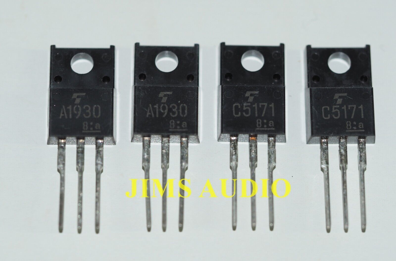 Toshiba matched quad 2SA1930/2SC5171 driver transistors matched 2-5% ! - $5.89