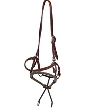 Vintage Unmarked Handmade Headstall Fast Stop Training Rope Nose Bosal Hackamore - £231.80 GBP