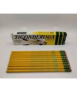 Vtg Dixon Ticonderoga 1388 No 2 Soft Pencils Partial Box Of 10 Made In USA - $14.84