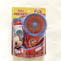 Disney Junior Mickey Mouse Mini Bubble Fan Machine  Battery Op Toy Ages ... - $146.84 MXN