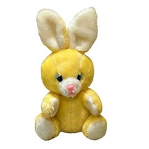 Vintage Walmart Yellow Easter Bunny Rabbit Plush Stuffed Animal 10 Inch Korea - $12.49