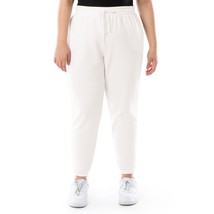 Terra &amp; Sky Women&#39;s Plus Size Fleece Sweatpants Size 4X (28W-30W) Color White - £19.76 GBP