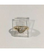 10k Yellow Gold Baby Girl Ring With Cz Stone - $1,256.49 MXN