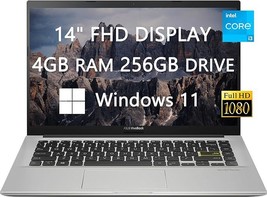ASUS - Vivobook Laptop, 14&quot; FHD Display, Intel 10th Gen i3-1005g1 Proces... - £393.12 GBP