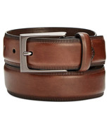 Alfani Men&#39;s Faux Leather Dress Belt in Cognac-30 - £10.50 GBP