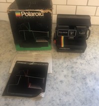 Vtg Polaroid One Step 600 Rainbow Stripe Instant Film Camera FILM TESTED... - $73.50