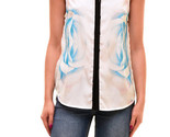 FINDERS KEEPERS Damen Lässiges Hemd Comforting Lie Sheer Weiß Größe S FX... - £35.67 GBP