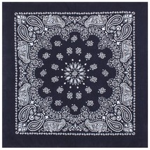 Rothco Jumbo Trainmen Paisley Bandana Cotton Navy Blue Headwrap Face Cov... - $9.52