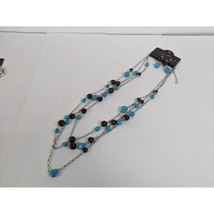 Paparazzi Groundbreaker Zi Collection Turquoise Wood Bead Necklace And Earrings - £19.95 GBP
