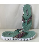 Skechers Flip Flops Womens 8 EZ Flex Cool Slip On Shoes Slide Sandals Be... - $337.58 MXN