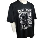 DOM Mens 3X Black Balance Definition Dark Light Graphic Short Sleeve T-s... - $12.18