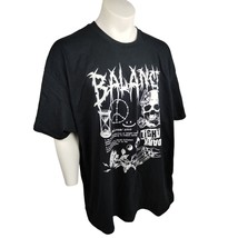 DOM Mens 3X Black Balance Definition Dark Light Graphic Short Sleeve T-shirt - £9.56 GBP