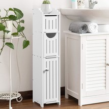 Aojezor Bathroom Storage Cabinet: Small Bathroom Storage Cabinet - Toilet, White - £37.54 GBP