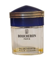 Vintage BOUCHERON Paris Eau de Toilette Pour Homme Small Travel Bottle Empty  - £7.90 GBP