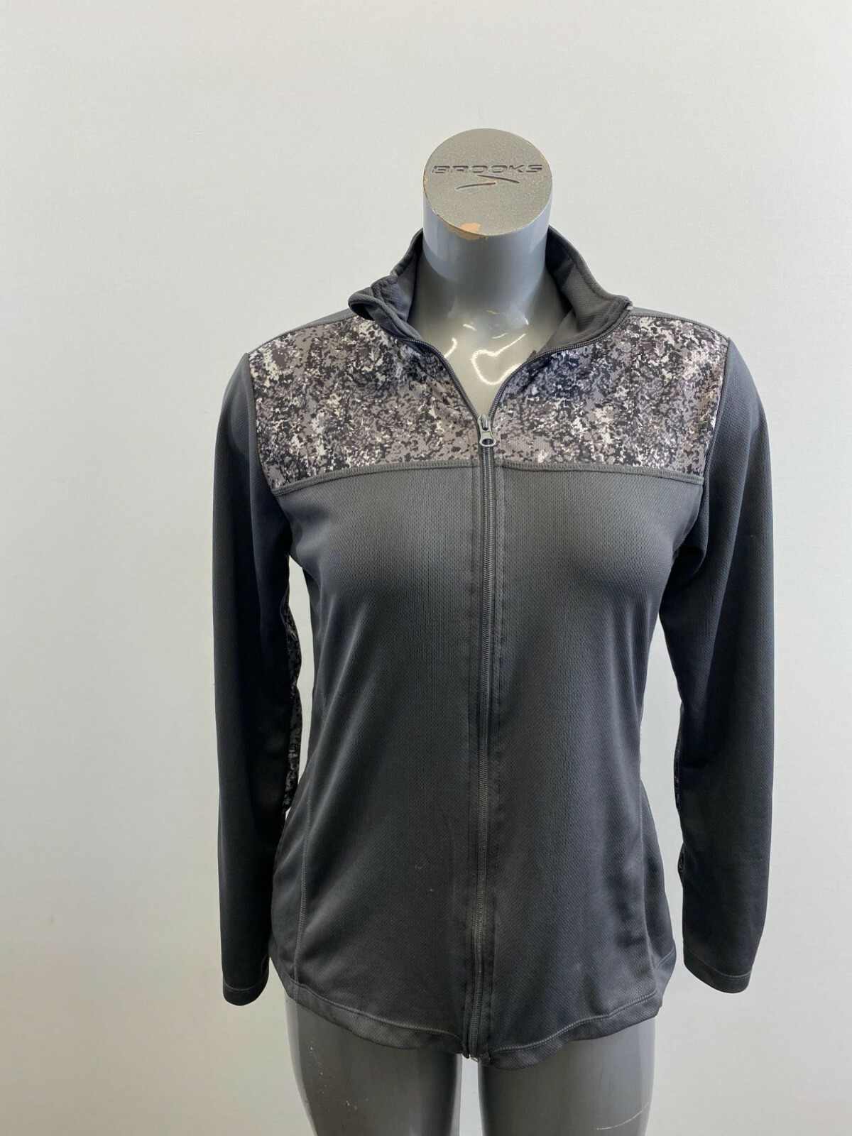 Laika Athletic Women&#39;s Full Zip Polyester Jacket Size Large Gray Long Sl... - $7.92