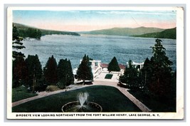 Fort William Henry Hotel Est Vista Lago George New York Ny Unp Wb Cartolina M19 - £2.65 GBP