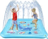 Growsland Splash Pad For Toddlers, Kids&#39; Outdoor Sprinkler, 67&quot; Summer W... - £29.66 GBP