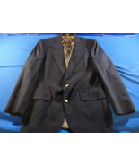 2 BUTTON DESIGNER CARLO VALENTE HAMERS ROME NEW YORK BLACK SUIT JACKET 42L - $1,818.84 MXN