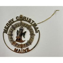 Merry Christmas from Maine Brass Christmas Ornament - £3.85 GBP