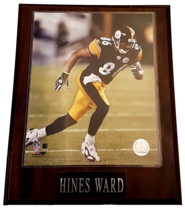 Hines Ward 8x10&quot; Picture Wood Frame Official NFL Pittsburgh Steelers Wall Plaque - £23.32 GBP