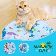 Summer Cooling Pet Water Bed Cushion Ice Pad Dog Sleeping Square Mat For... - $13.05+